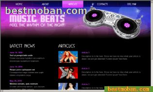 music website html+css5ҳģ